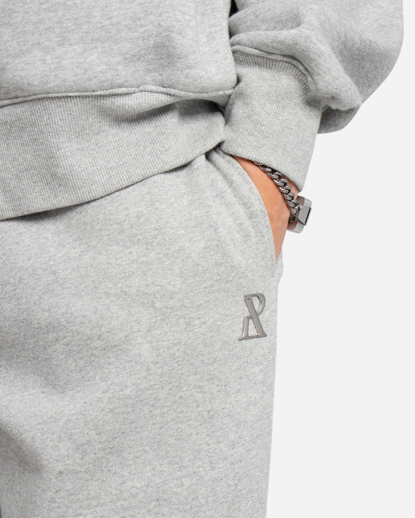 Premium SSS Realism Radiant Sweatpants - Grey Marle Color | Soft & Comfortable Joggers for Men & Women | Perfect for Gym, Lounge & Casual Wear