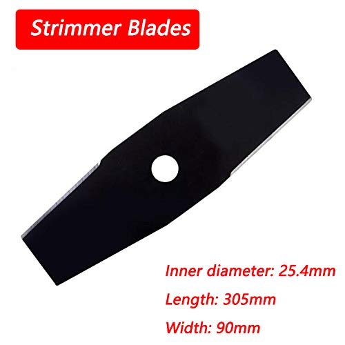 2 Teeth Steel Brush Cutter Blade Replacement - Universal Fit for Trimmer, Weed Eater & Sting Trimmer - Durable Lawn & Garden Tool for Landscaping and Yard Maintenance