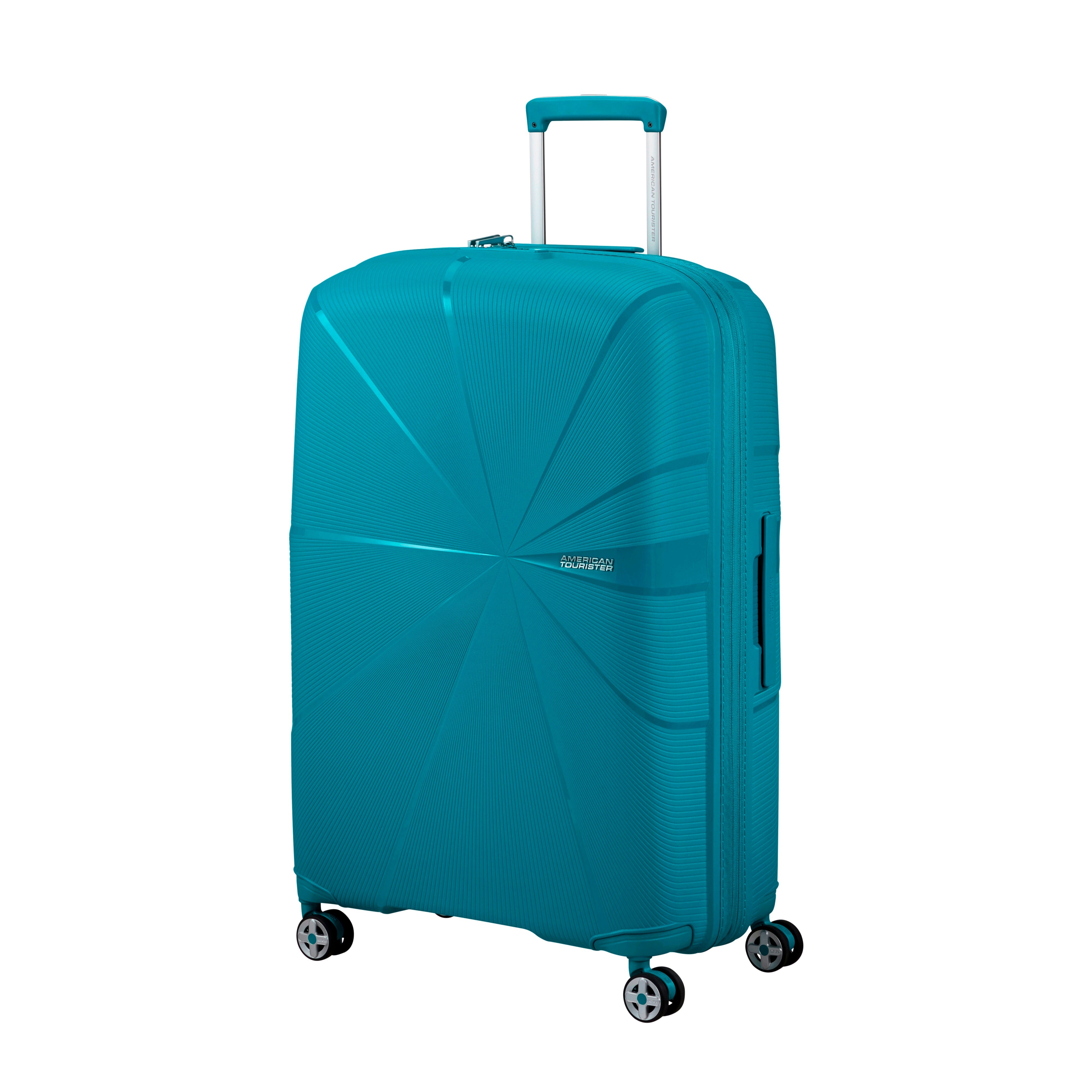 American Tourister StarVibe 3-Piece Expandable Spinner Luggage Set - Lightweight Suitcase for Travel, Business Trips & Family Vacations | Durable Hardshell Luggage with 360° Wheels