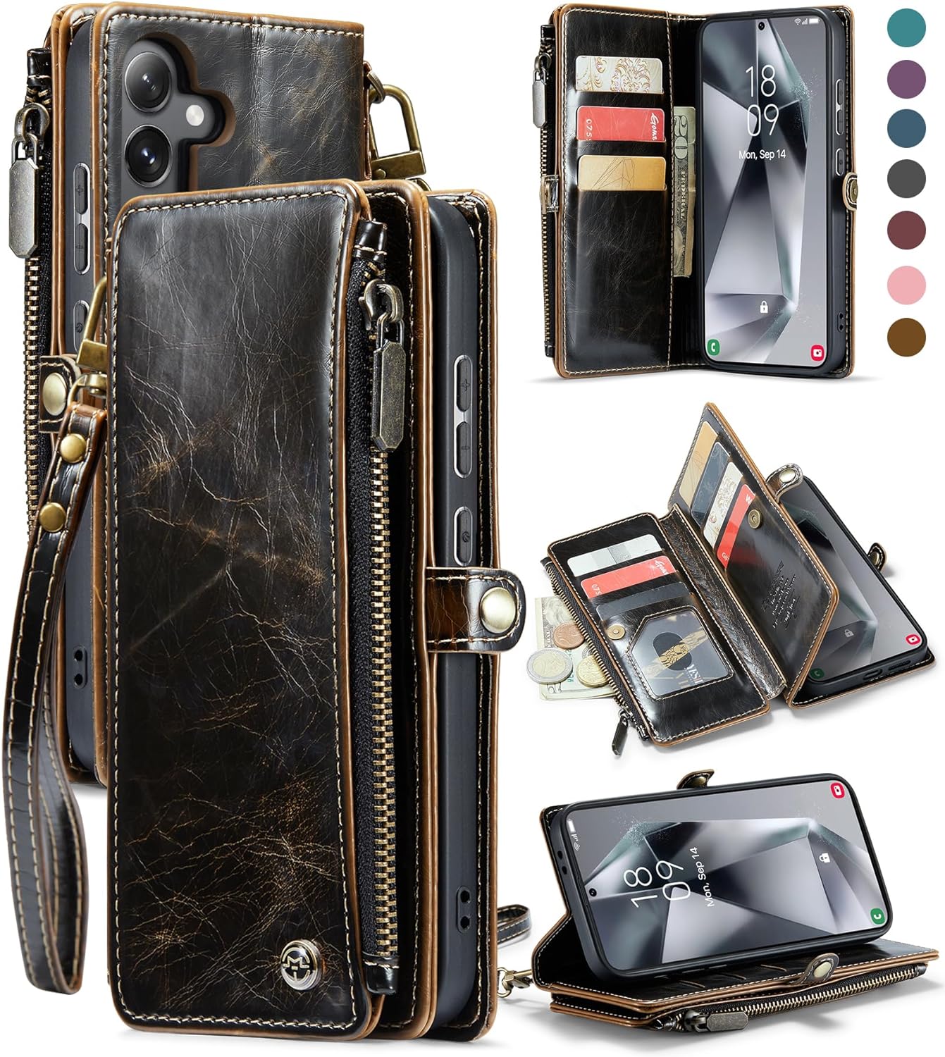 Samsung Galaxy S24 Plus Wallet Case with RFID Blocking Protection - Slim Protective Cover for Everyday Use, Travel & Contactless Payments