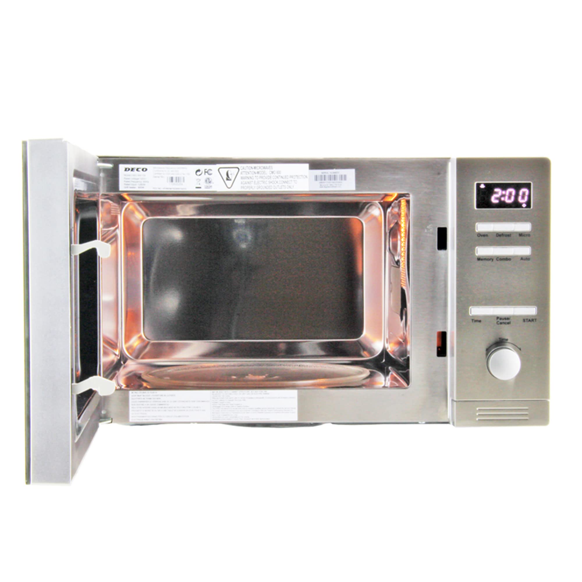 Equator Hybrid Combo Microwave and Convection Oven - 0.8 Cu.Ft Compact Countertop or Built-In Stainless Steel Appliance for Small Kitchens, Apartments, Dorms & RVs