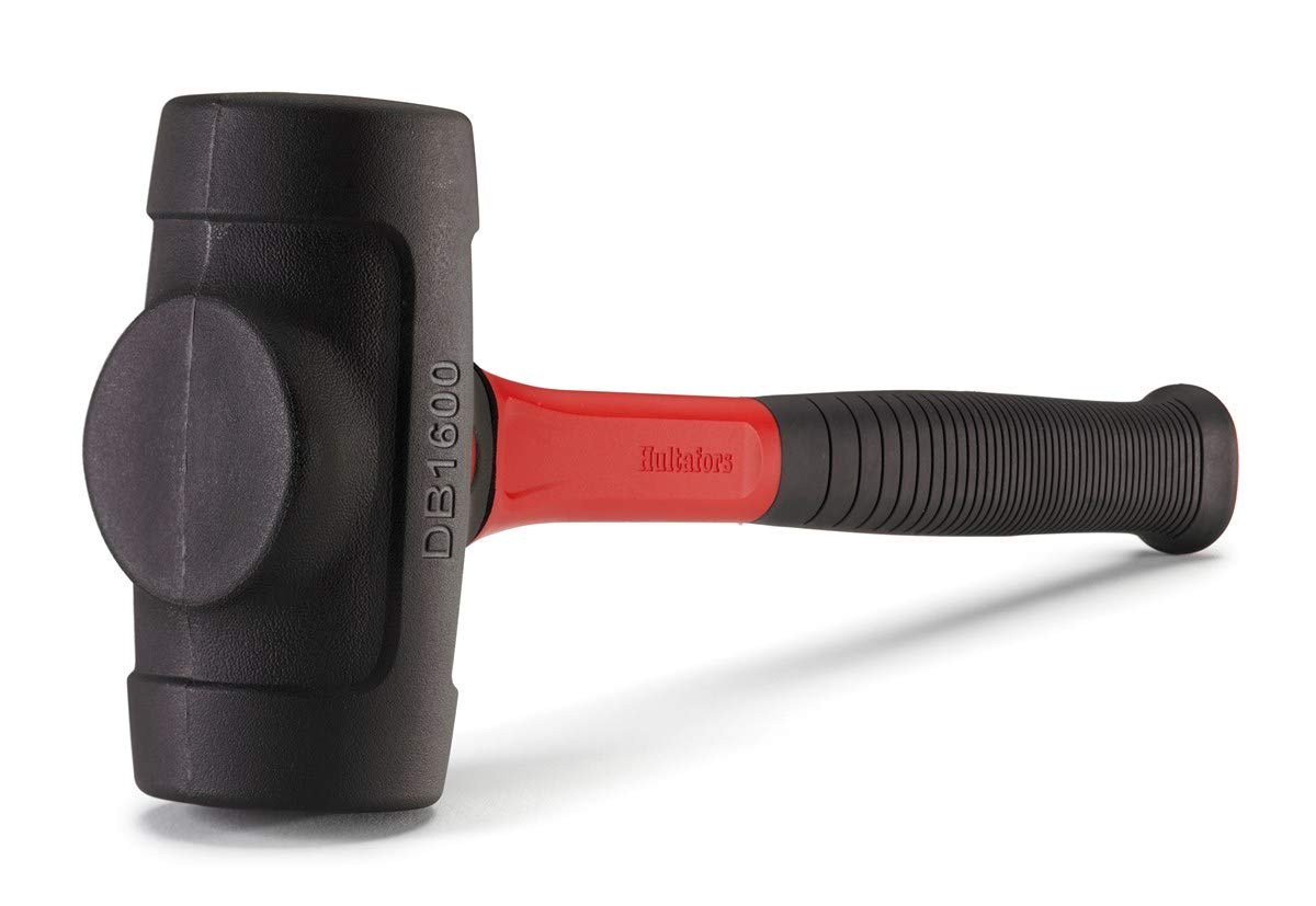 Hultafors 823413U Dead Blow Hammer DB 1600 - 13.5 Inch Rubber Mallet for Auto Body Work, Woodworking & Metalworking | Shock-Absorbing Non-Marring Hammer for Professional & DIY Projects
