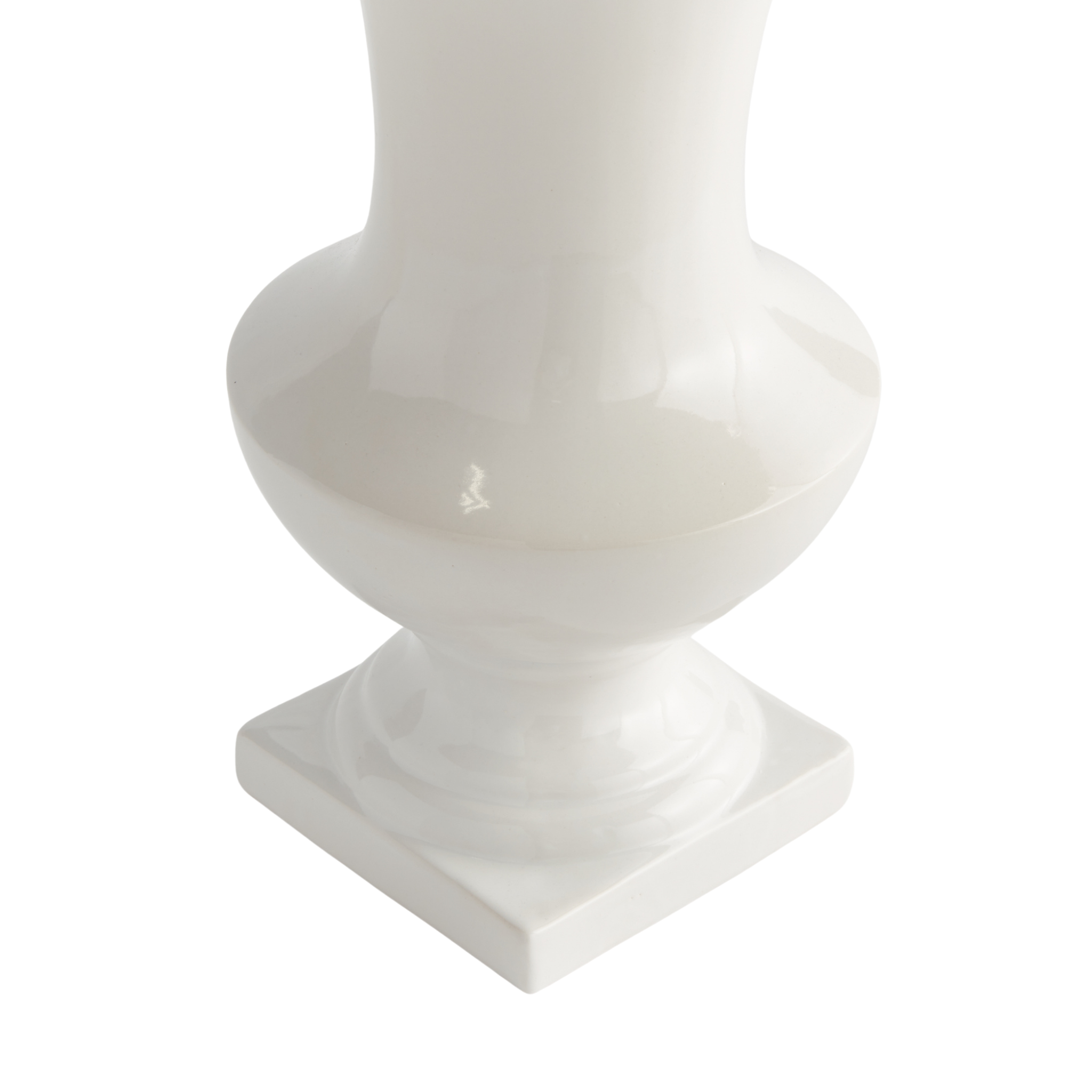 Antoinette Elegant Ceramic Footed Vase - Handcrafted Home Decor for Living Room, Dining Table, Wedding Centerpiece & Gift Idea