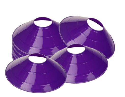 Ruggy Boundary Cones Set of 20 - High Visibility Sports Markers for Football, Soccer & Field Training - Perfect for Outdoor Games, Practice Drills & Coaching Sessions