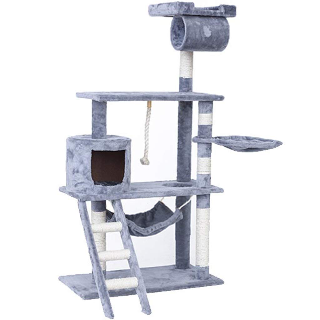 Premium Multi-Level Cat Tree with Scratching Post - Large Cat Climbing Tower with Sisal Scratching Posts, Rest Platforms & Hammocks - Durable Indoor Cat Furniture for Play, Exercise & Relaxation - Perfect for Kittens & Adult Cats All Year Round