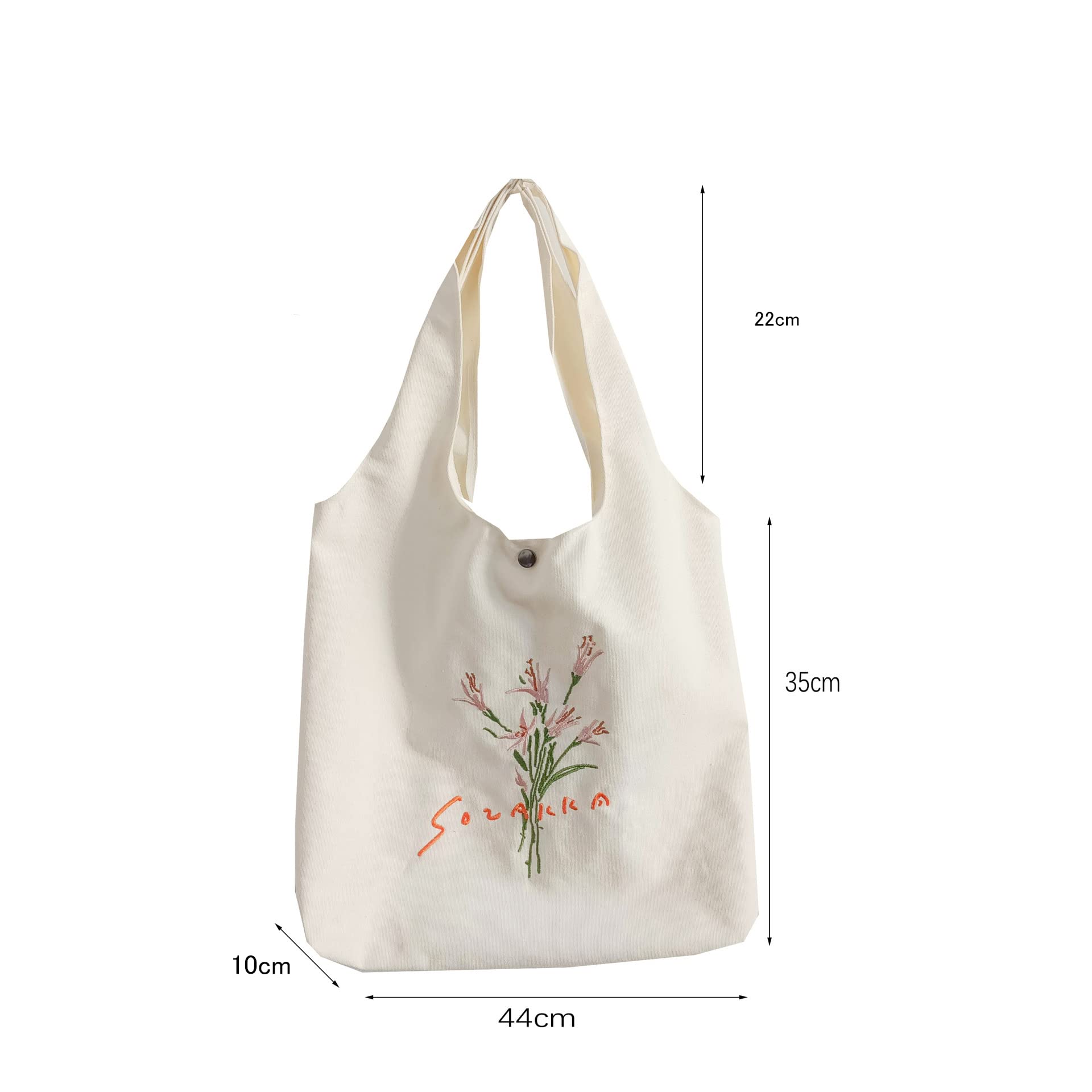 Stylish Women's Canvas Tote Bag with Zipper - Durable Shoulder Bag for Work, Beach, Travel, Shopping & Groceries | Perfect for Commuting, Weekend Getaways & Daily Errands