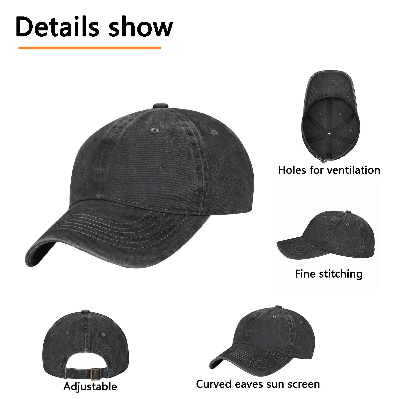 Custom Baseball Caps for Men & Women - Personalized Text & Photo Trucker Hats - Adjustable Snapback Hats for Sports, Outdoor & Casual Wear