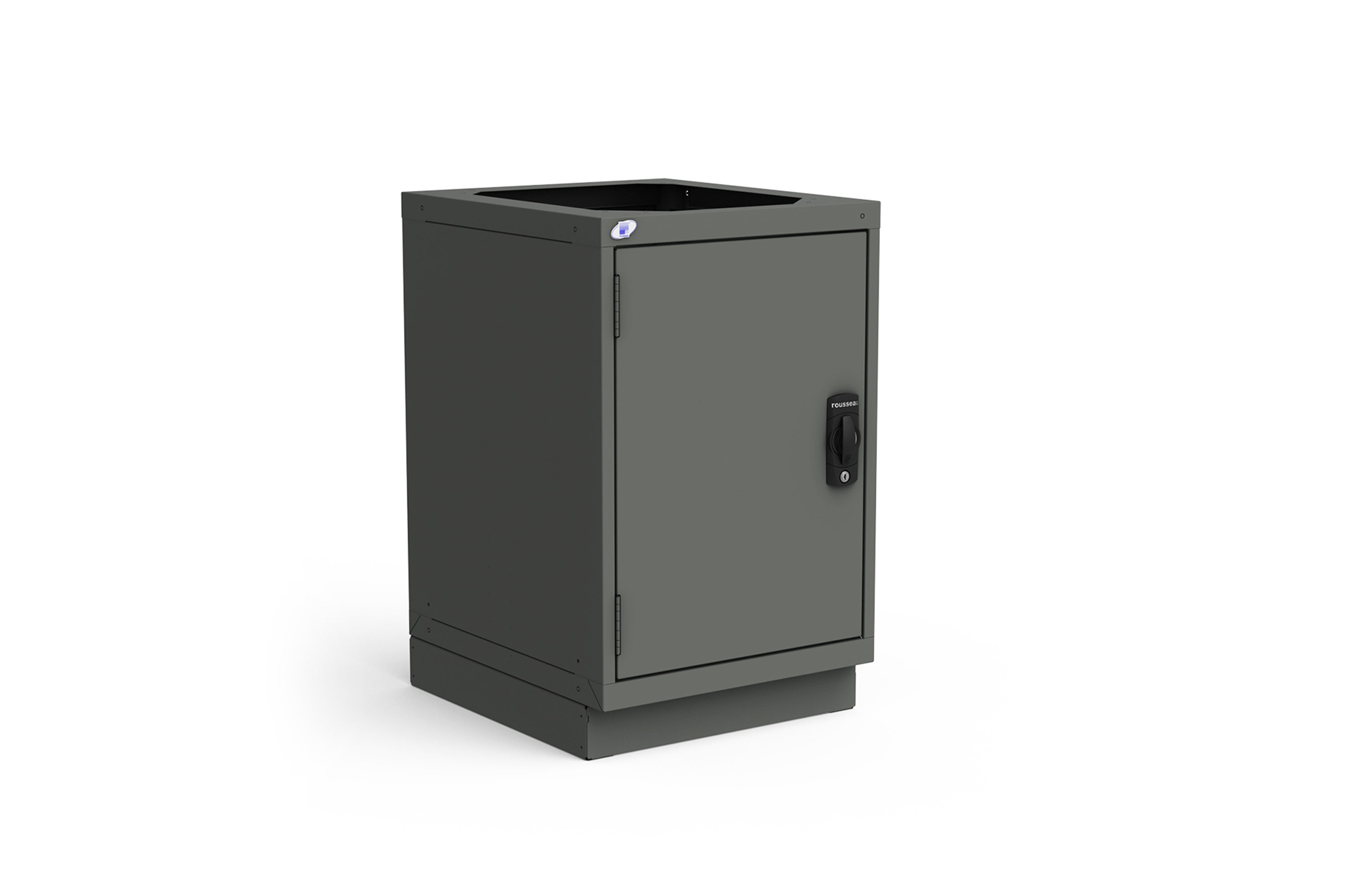 Rousseau Sink Cabinet - Modern Bathroom Vanity with Storage, White Ceramic Vessel Sink & Wooden Base | Perfect for Small Bathrooms, Powder Rooms & Guest Baths
