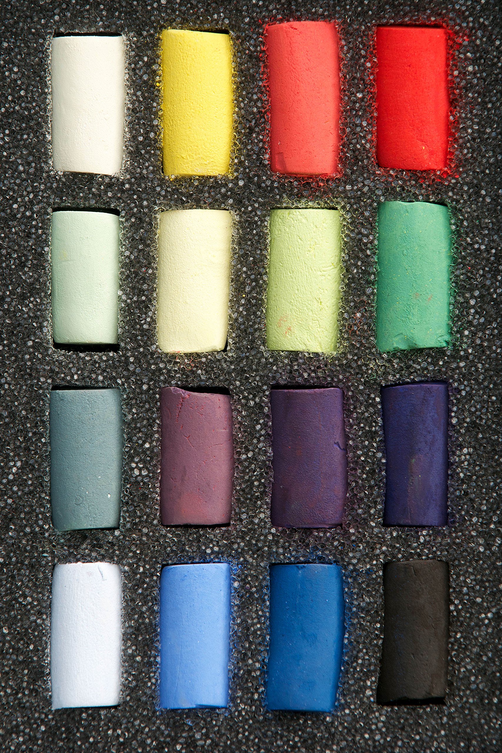 Unison Soft Pastel Set - 16 Half Stick Professional Artist Pastels for Drawing & Blending | Ideal for Sketching, Portraits & Landscape Art