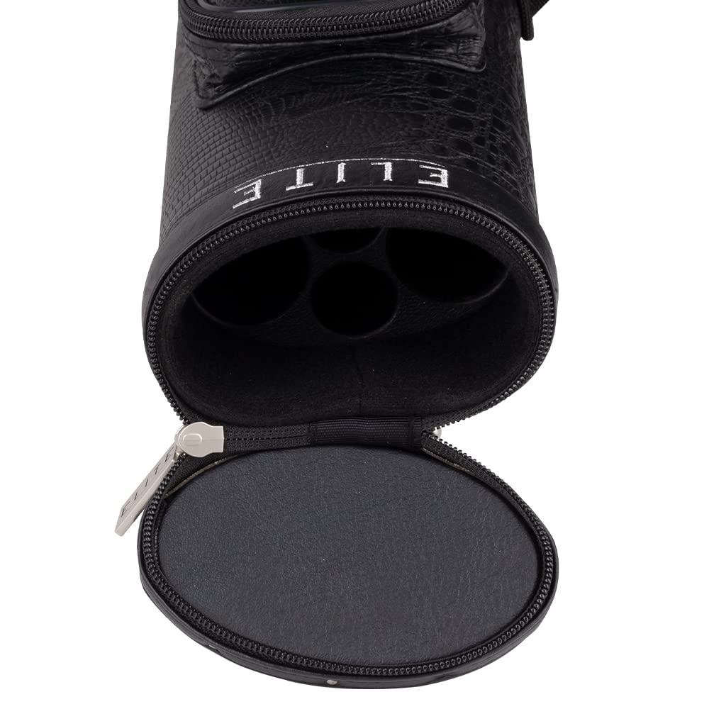 ELITE 2 Butts & 2 Shafts Vinyl Pool Cue Case with Phone Pouch - Durable Billiard Accessory for Pool Players & Tournament Travel