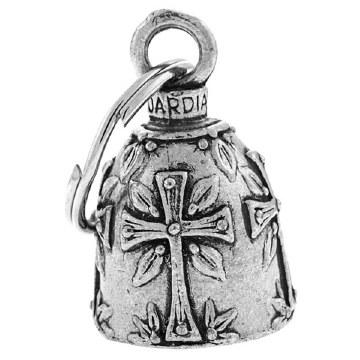 Holy Cross Guardian Bell - Motorcycle Protection Charm for Riders, Bikers & Travelers | Religious Gift for Safety & Blessings on the Road