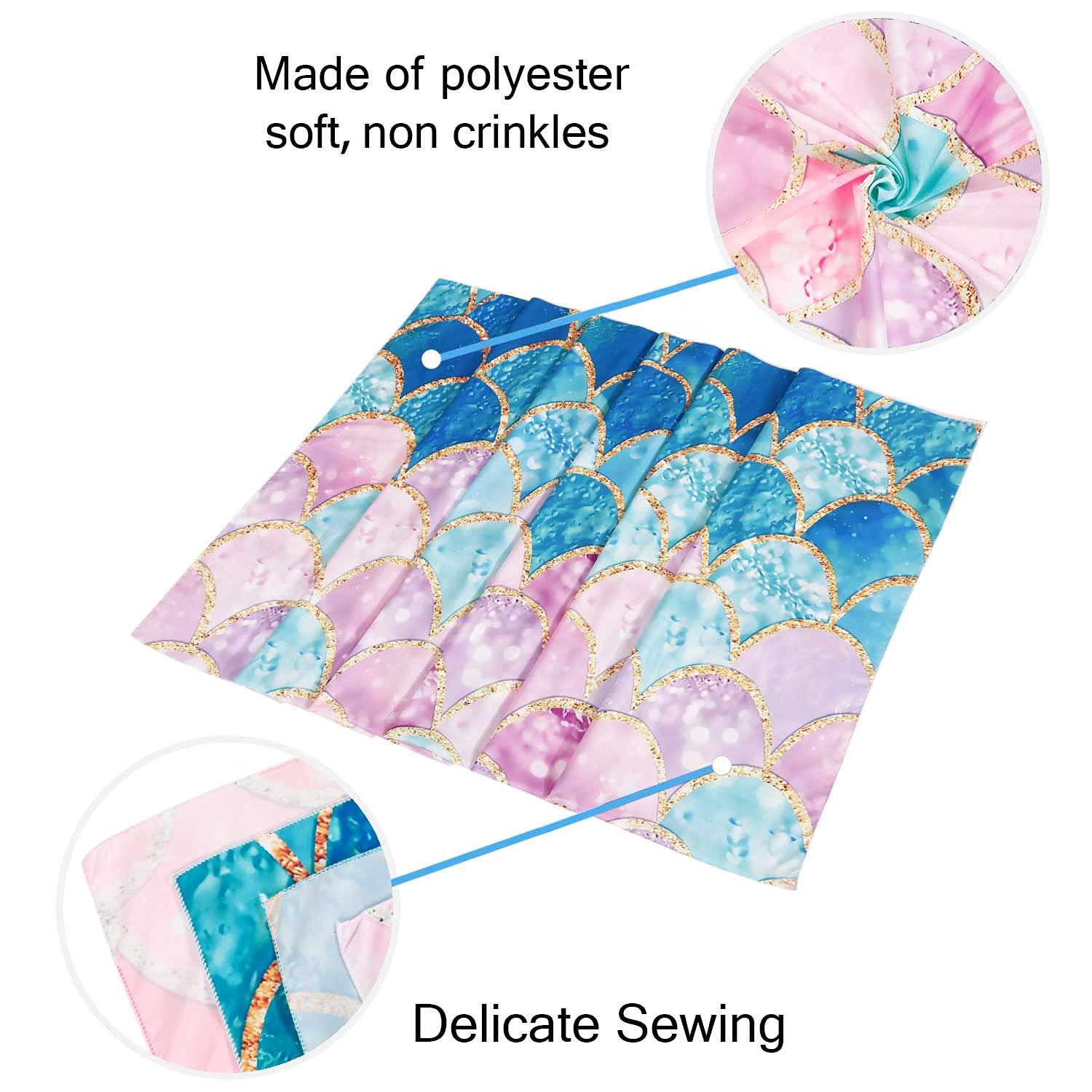 RosieLily Mermaid Tapestry Wall Hanging - Pink & Blue Ocean Themed Bedroom Decor for Teen Girls | 51