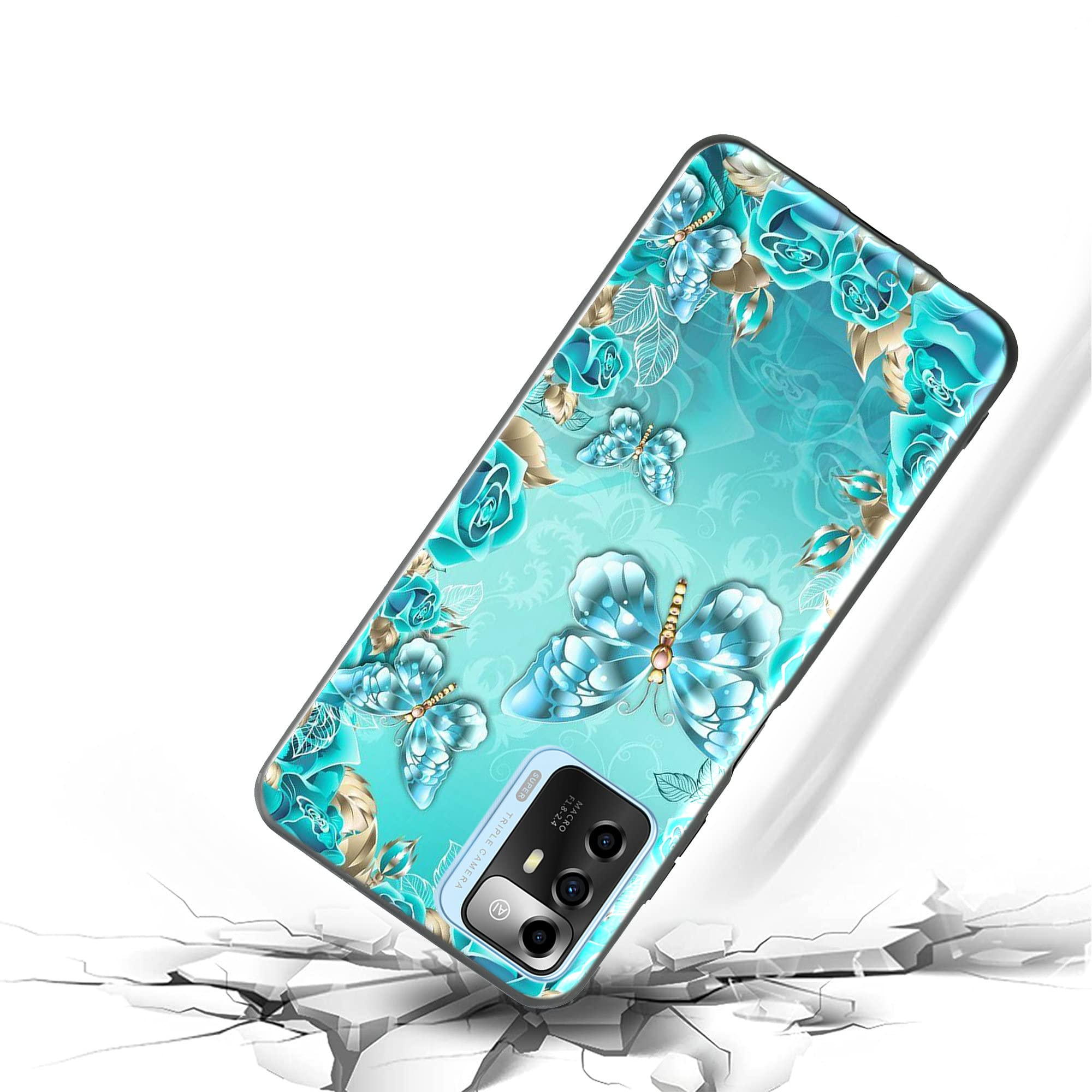 Durable ZTE Blade A72 / V40 Vita Phone Case with Soft TPU Screen Protector - Shockproof Protective Cover for ZTE Blade A72 & V40 Vita Smartphones - Perfect for Daily Use, Travel, and Outdoor Activities