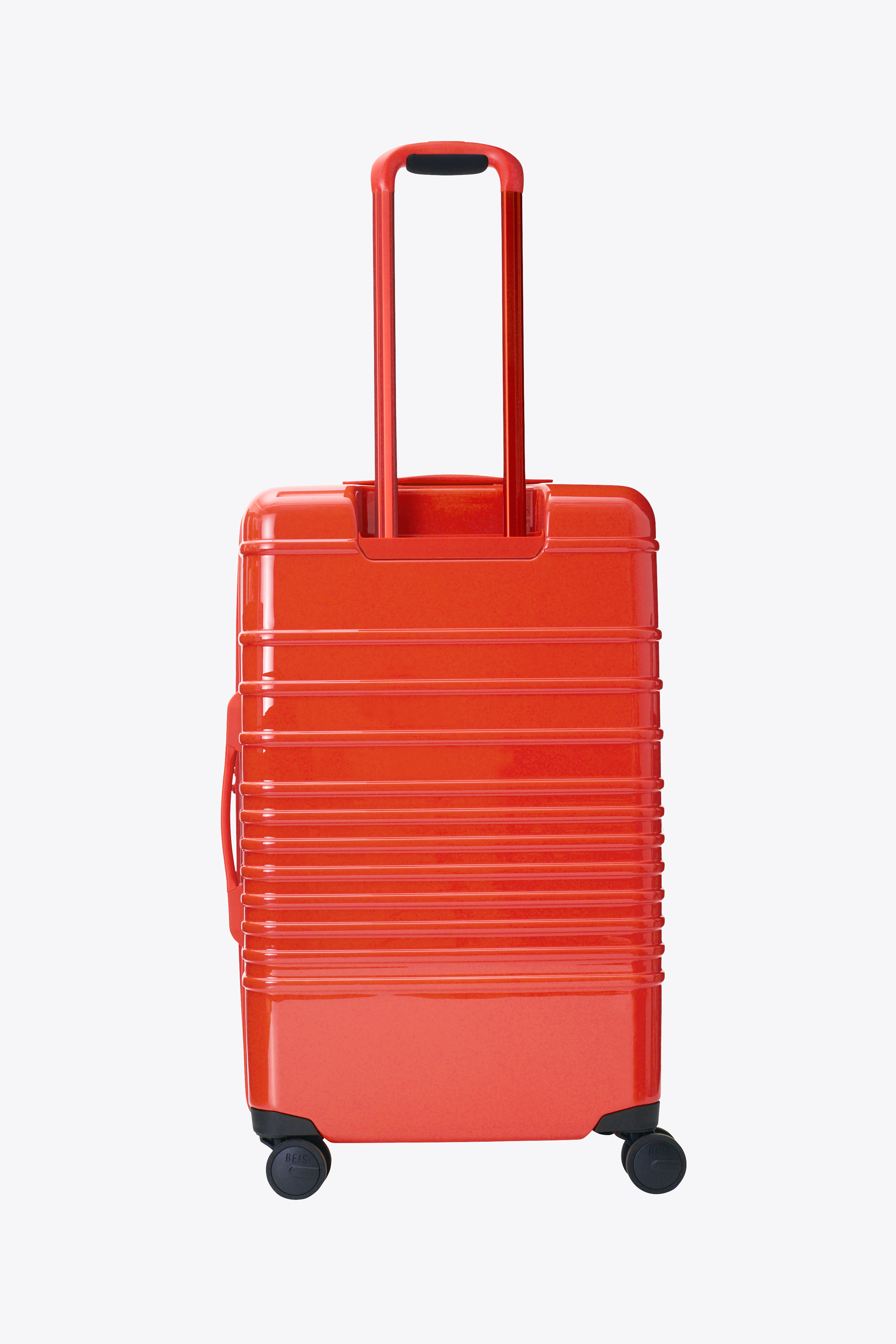 Glossy Flame Medium Check-In Roller Luggage - Perfect for Air Travel & Business Trips