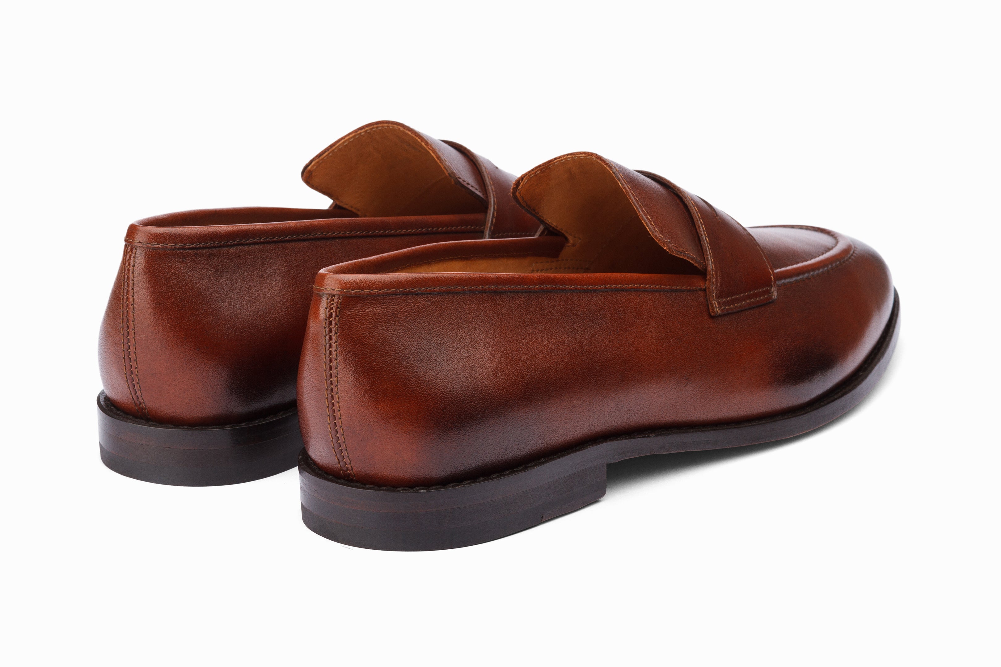 Premium Brown Penny Loafers for Men - Classic Slip-On Dress Shoes for Business, Casual & Office Wear - Comfortable & Stylish Leather Shoes for Everyday Use