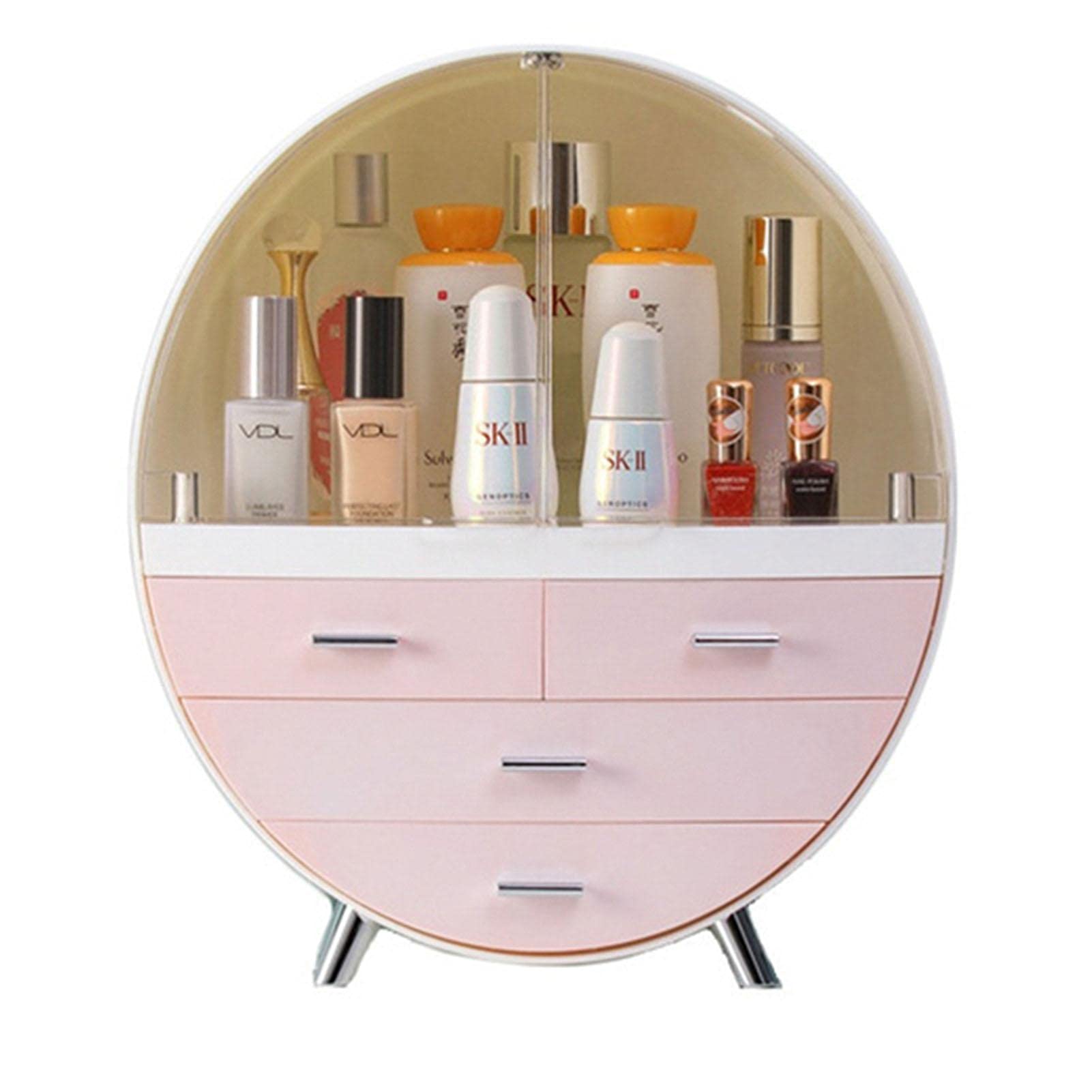 Jadeshay Acrylic Makeup Organizer Box - Transparent Cosmetic Storage for Dressing Table, Beauty & Vanity Essentials (Large) - Perfect for Home, Salon, and Travel Organization