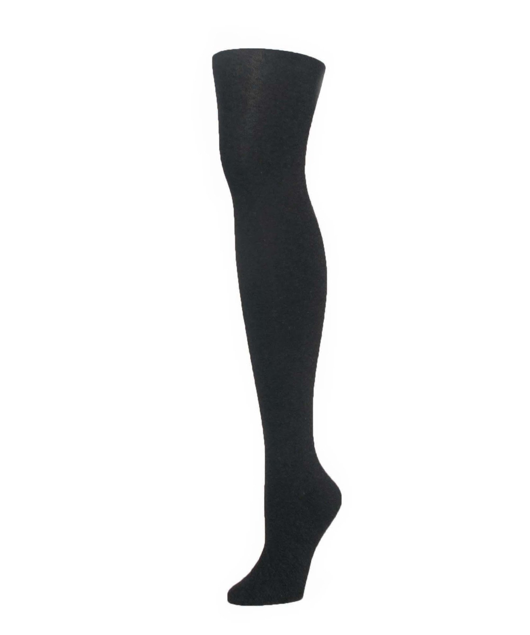 MeMoi Angora Blend Stretchy Sweater Tights - Women's Warm Winter Leggings for Casual Wear, Office & Holiday Outfits