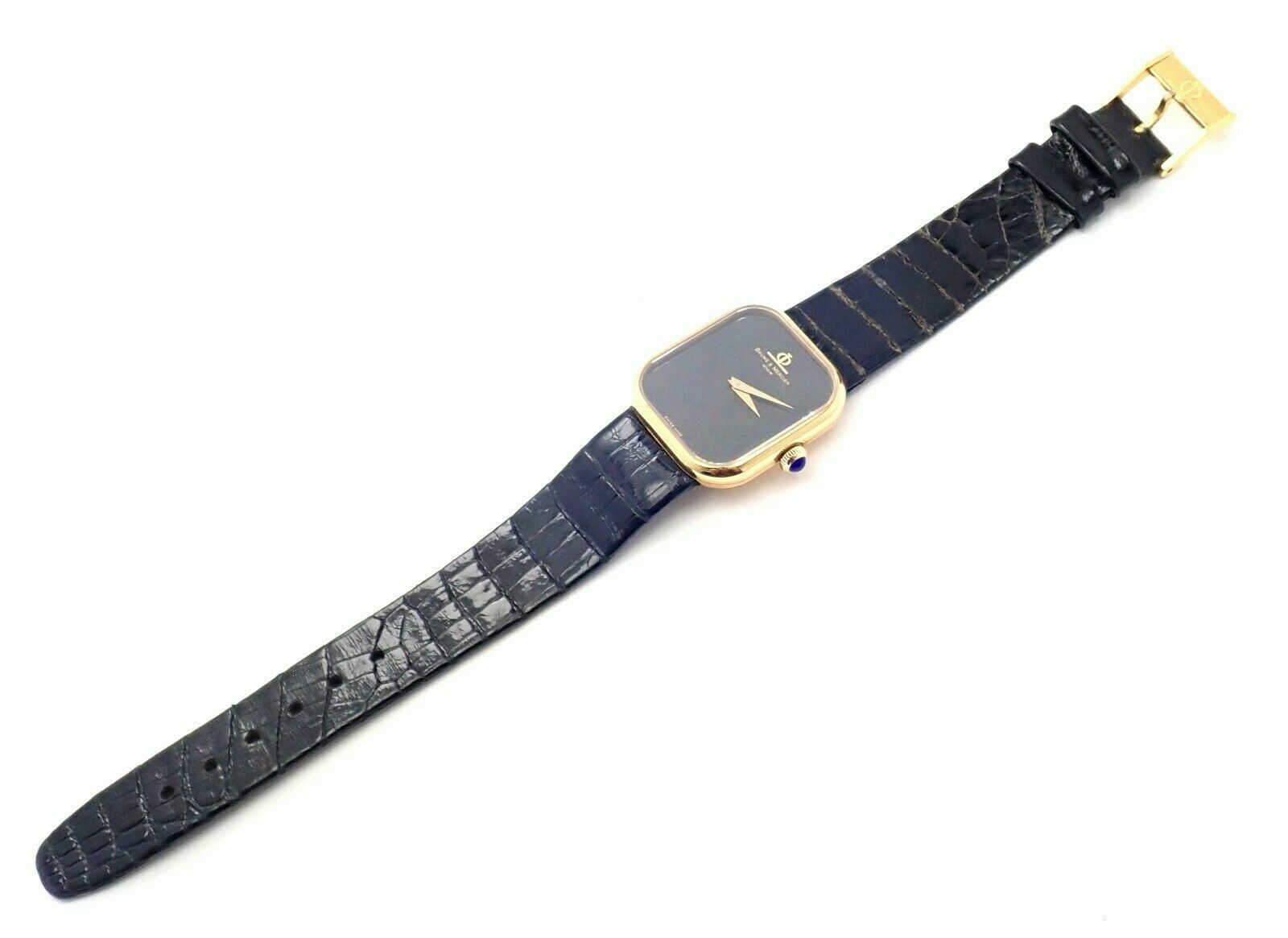 Authentic Baume & Mercier 18k Yellow Gold Manual Wind Luxury Watch 38304 - Perfect for Formal Events & Business Occasions