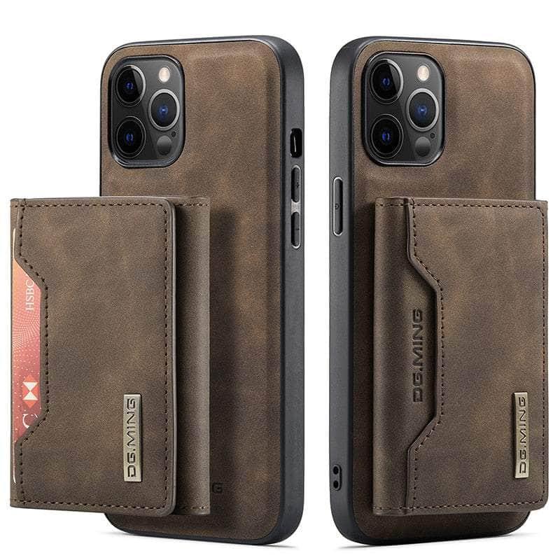 Premium Magnetic Leather Case for iPhone 14 Pro Max - Detachable & Protective Cover with Strong Grip - Perfect for Work, Travel & Everyday Use