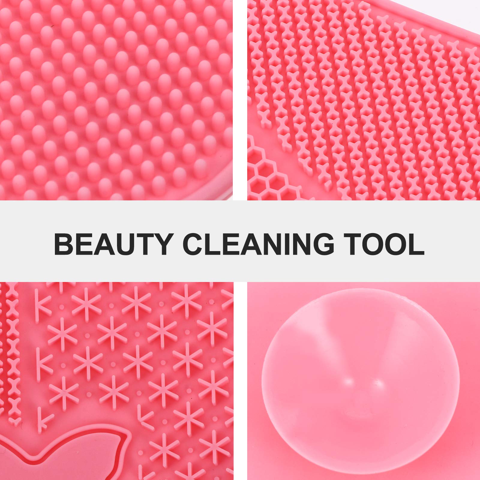 1pc Silicone Scrub Pad for Makeup Brushes - Reusable Beauty Cleaning Tool with Scrubber & Cleaning Plate - Perfect for Daily Brush Care & Makeup Accessories Cleaning (Ideal for Home & Professional Use)