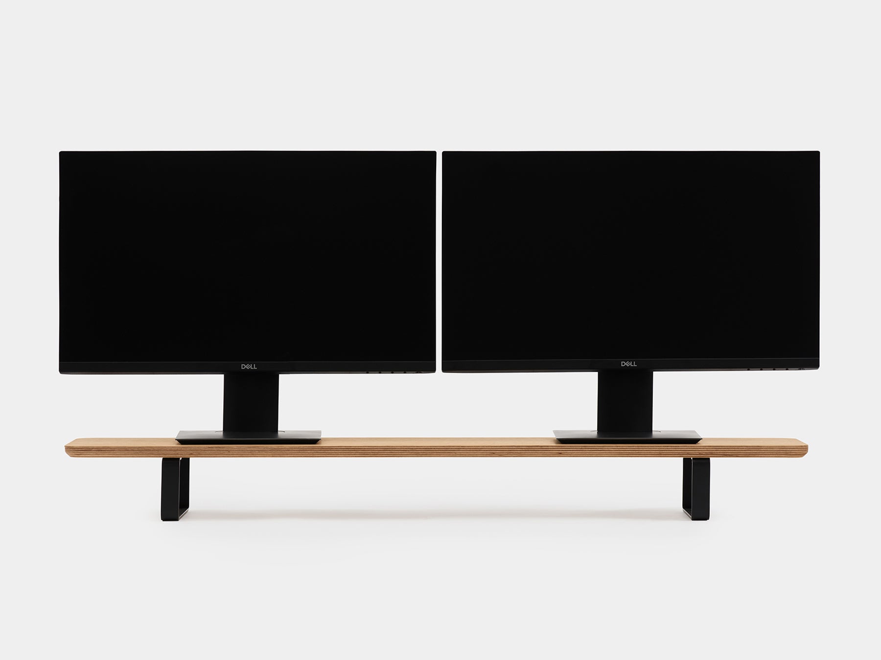Dual Monitor Stand for Desk - Adjustable Computer Monitor Riser with Shelf - Perfect for Home Office, Gaming Setup & Workspace Organization
