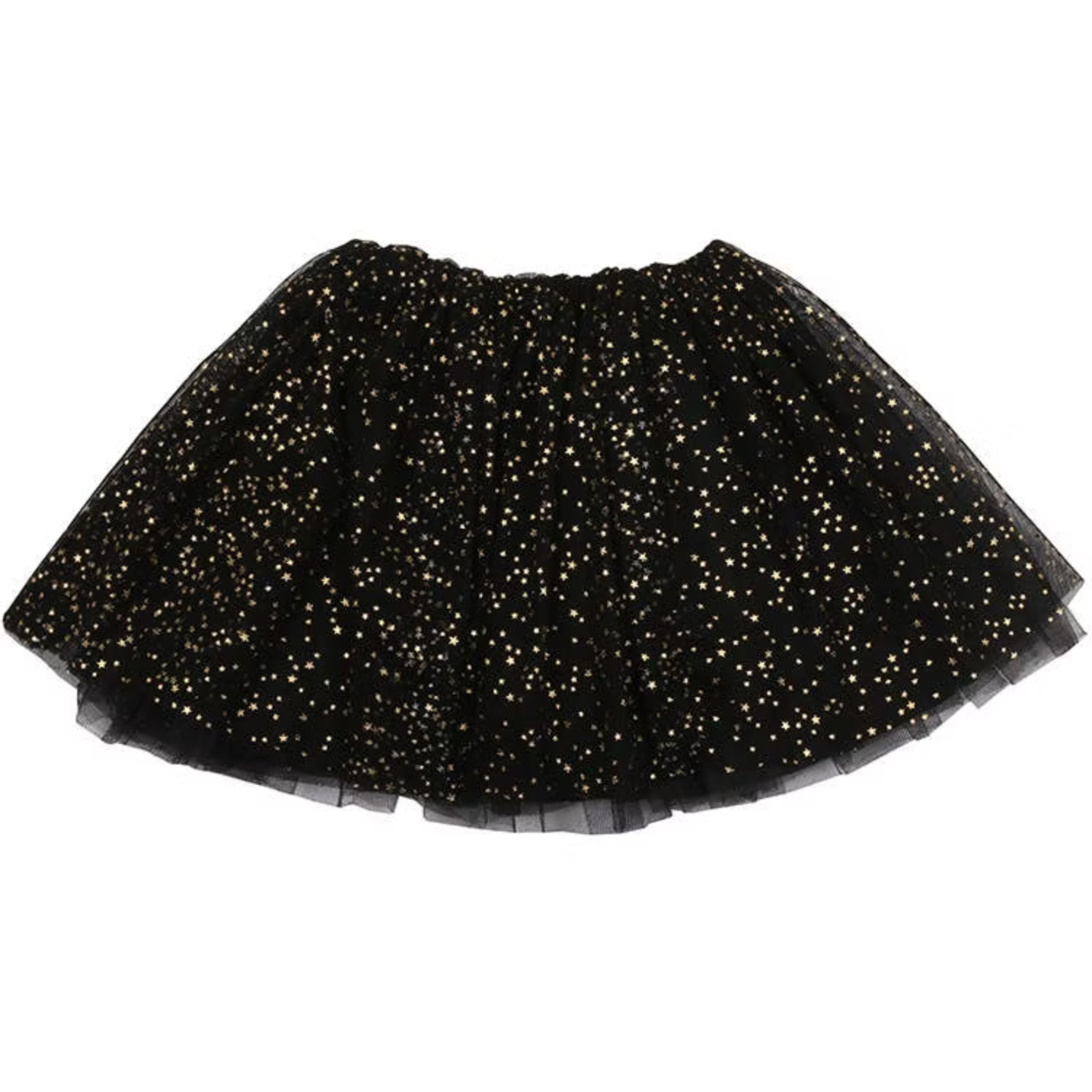 Black Moon and Stars Tutu Skirt for Girls - Glow in The Dark Ballet Dance Costume for Halloween, Birthday Parties & Photo Shoots