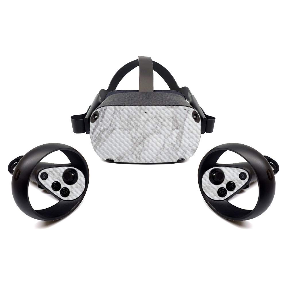 Premium Carbon Fiber Skin for Oculus Quest - Frost Marble Design | Protective & Durable Textured Cover | Easy to Apply & Remove | Made in USA | Perfect for Gaming, VR Protection & Custom Style Enhancement