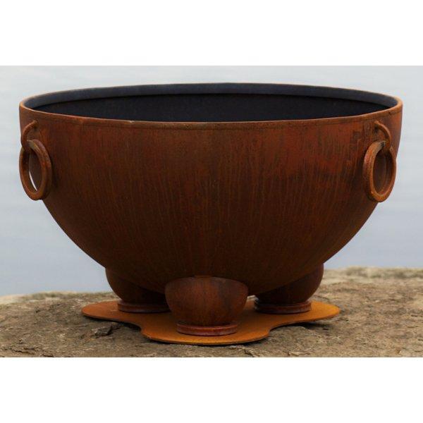 Nepal Fire Pit - Handcrafted Outdoor Fire Pit for Patio, Garden, and Backyard - Perfect for Camping, BBQ, and Relaxing Evenings