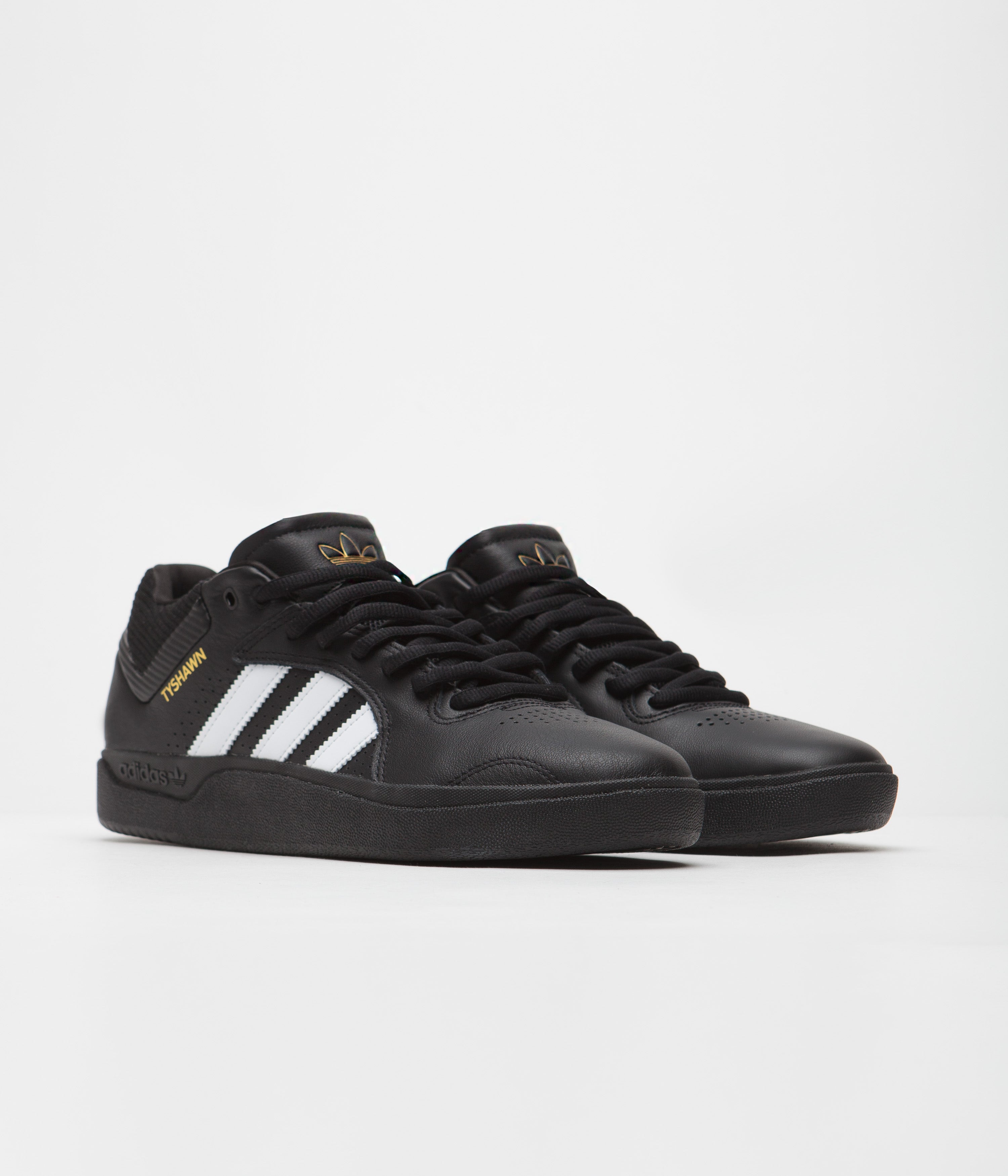 Adidas Tyshawn Men's Running Shoes - Core Black/FTWR White/Gold Metallic for Jogging, Gym & Casual Wear
