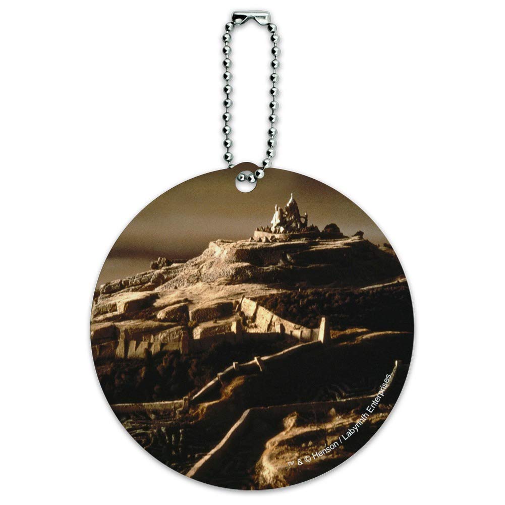 Labyrinth The Goblin City Round Luggage ID Tag - Unique Suitcase Identification Card for Carry-On Bags - Perfect for Travel, Cosplay, and Movie Fans