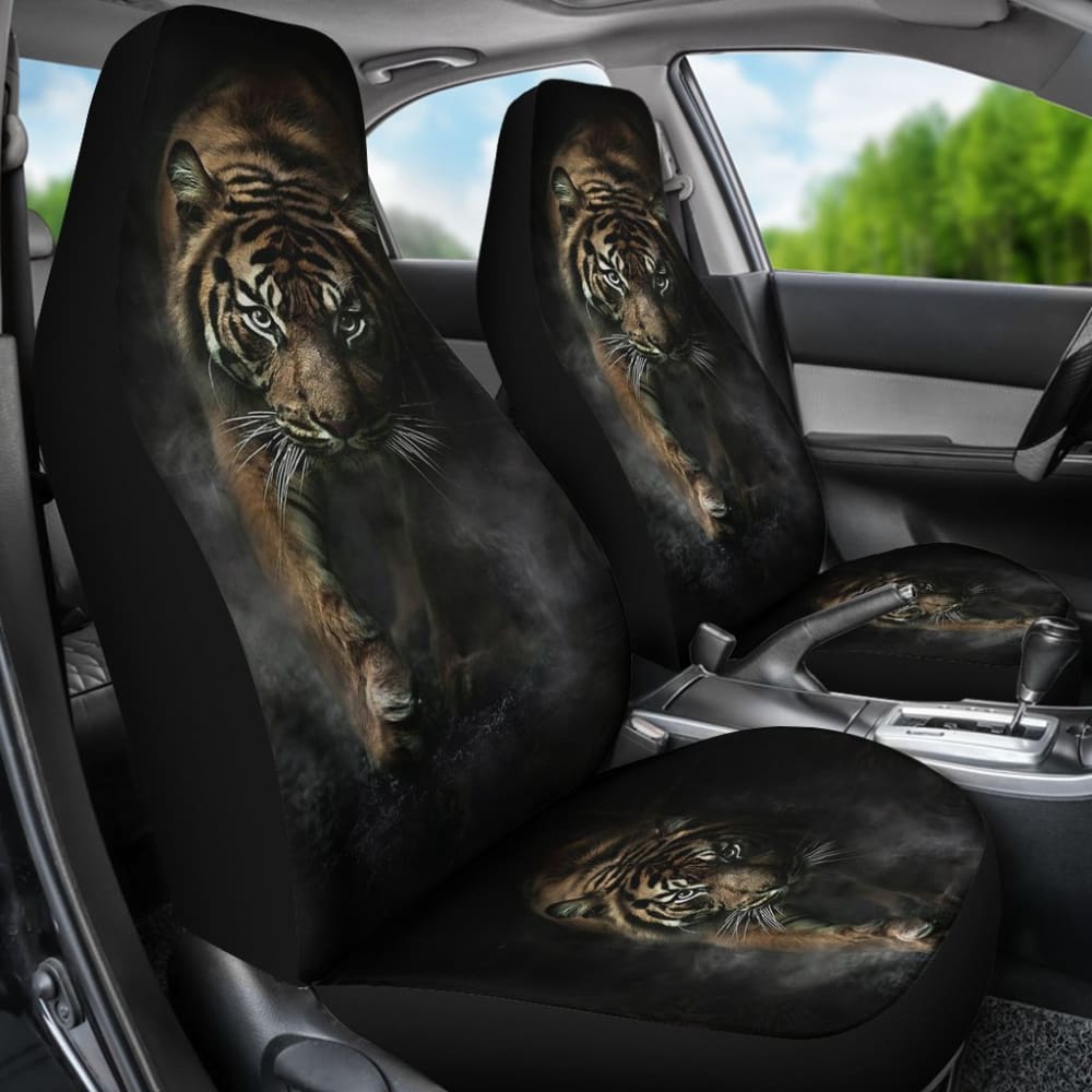 Premium Tiger Print Car Seat Covers - Universal Fit for Cars, Trucks & SUVs - Unique Gift Idea 212701 - Perfect for Road Trips, Commuting & Protecting Your Seats