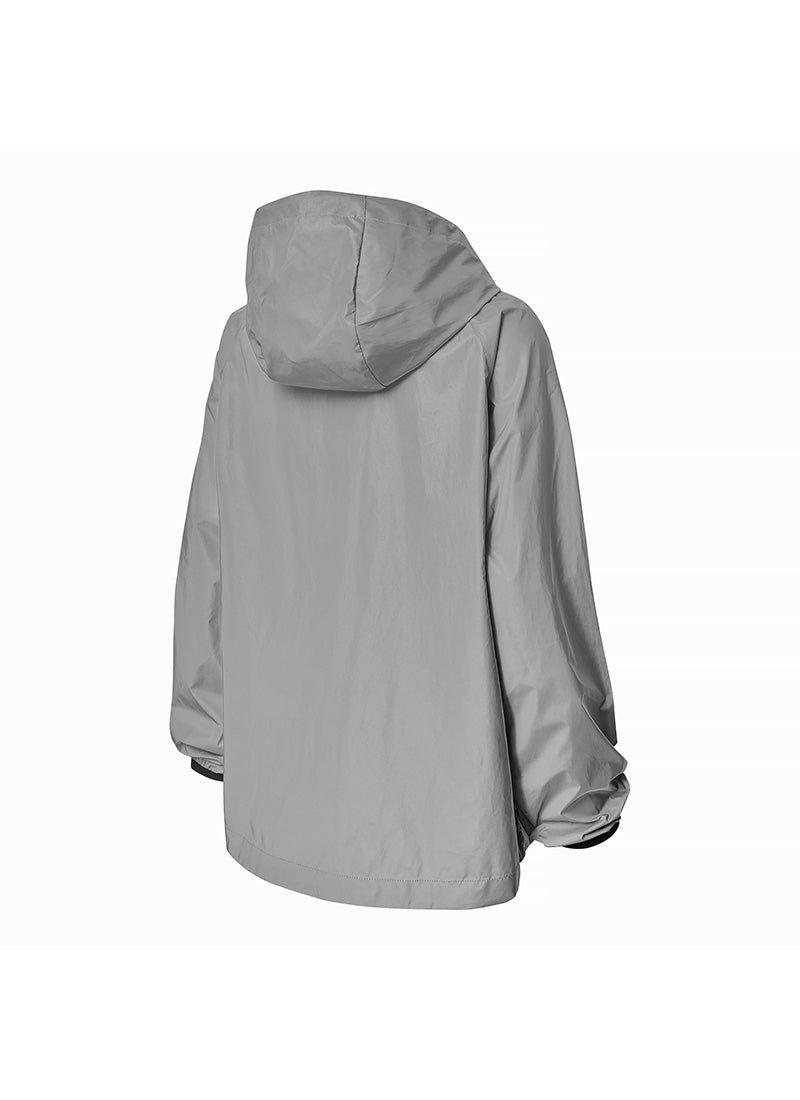 RX All Over Reflective Anorak Jacket - High Visibility Windproof Raincoat for Running, Cycling & Outdoor Safety Gear - Perfect for Night Jogging and Urban Commuting