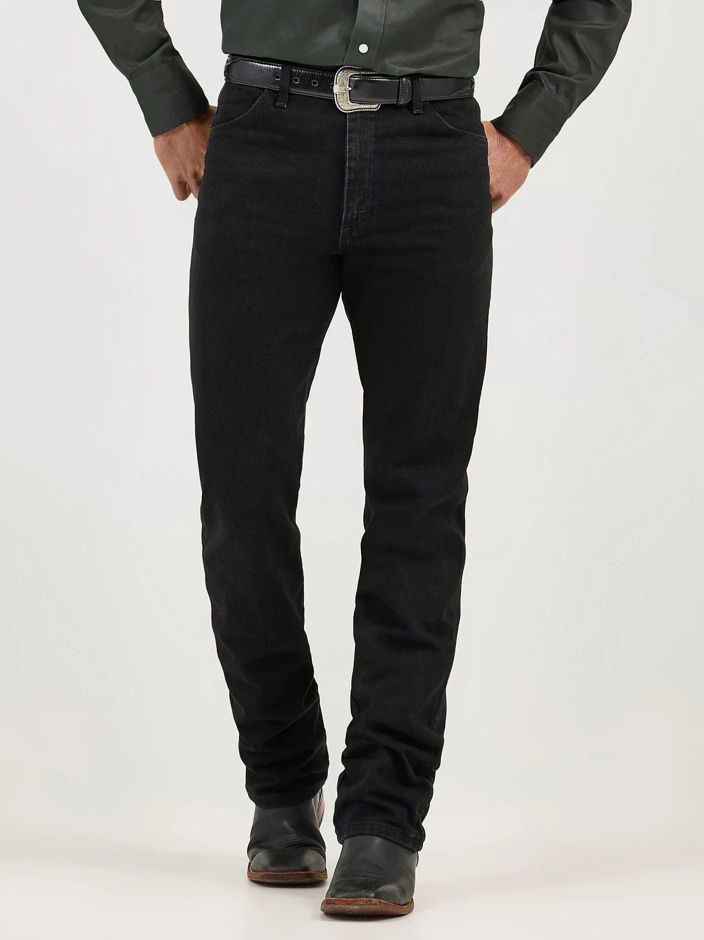 Wrangler CC Original Black Jeans for Men - Classic Fit Denim Pants for Casual Wear, Work & Outdoor Activities