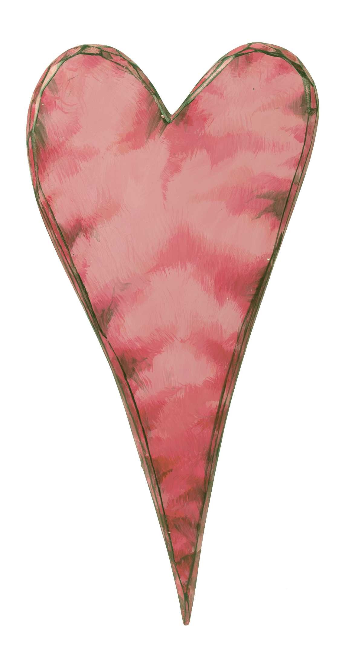 GANZ Pink Heart Wall Plaque - Romantic Home Decor for Valentine's Day, Bedroom & Living Room Wall Art