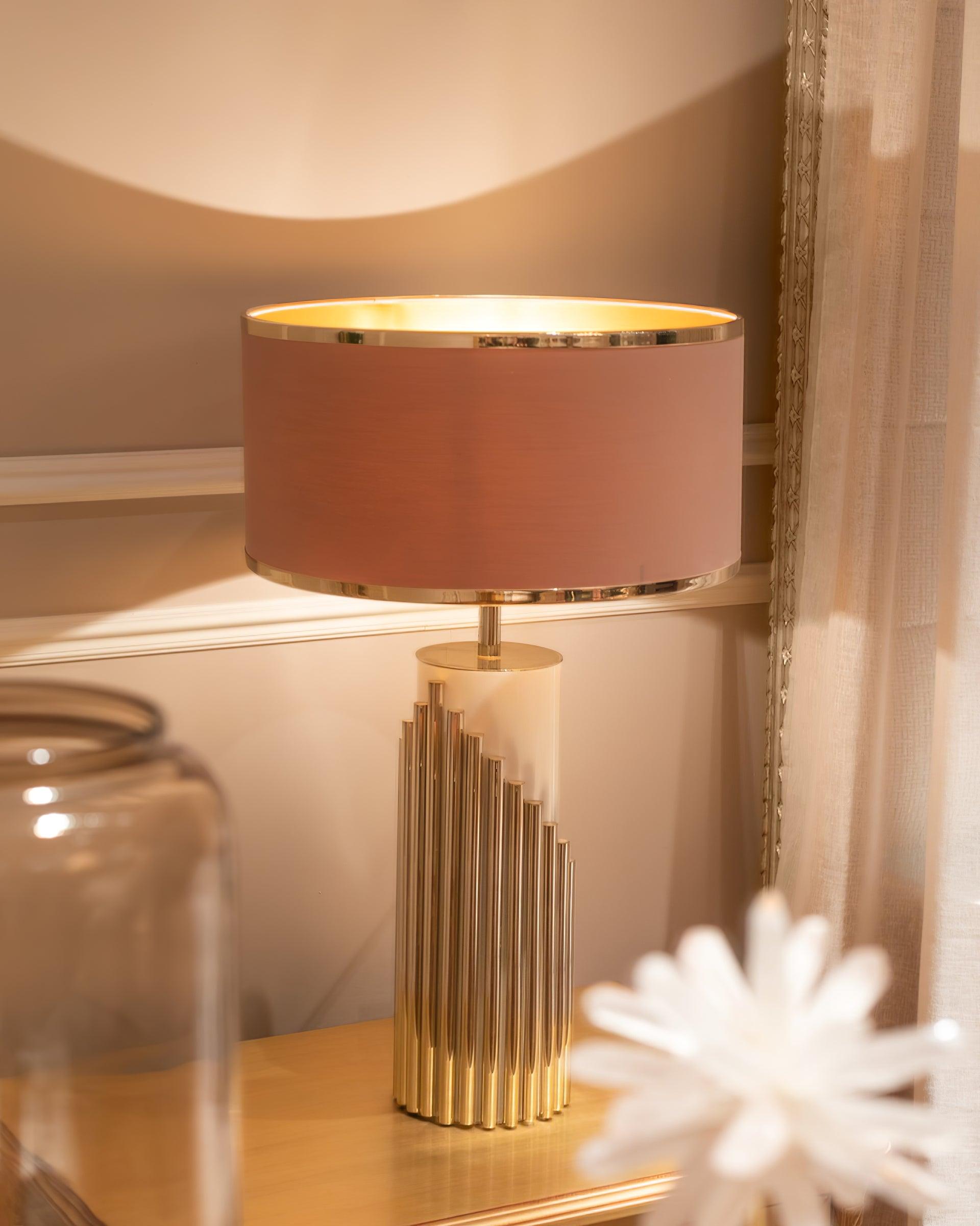 Modern Streamline Table Lamp - Sleek LED Desk Light for Home Office, Bedroom & Living Room - Perfect for Reading, Working & Ambient Lighting