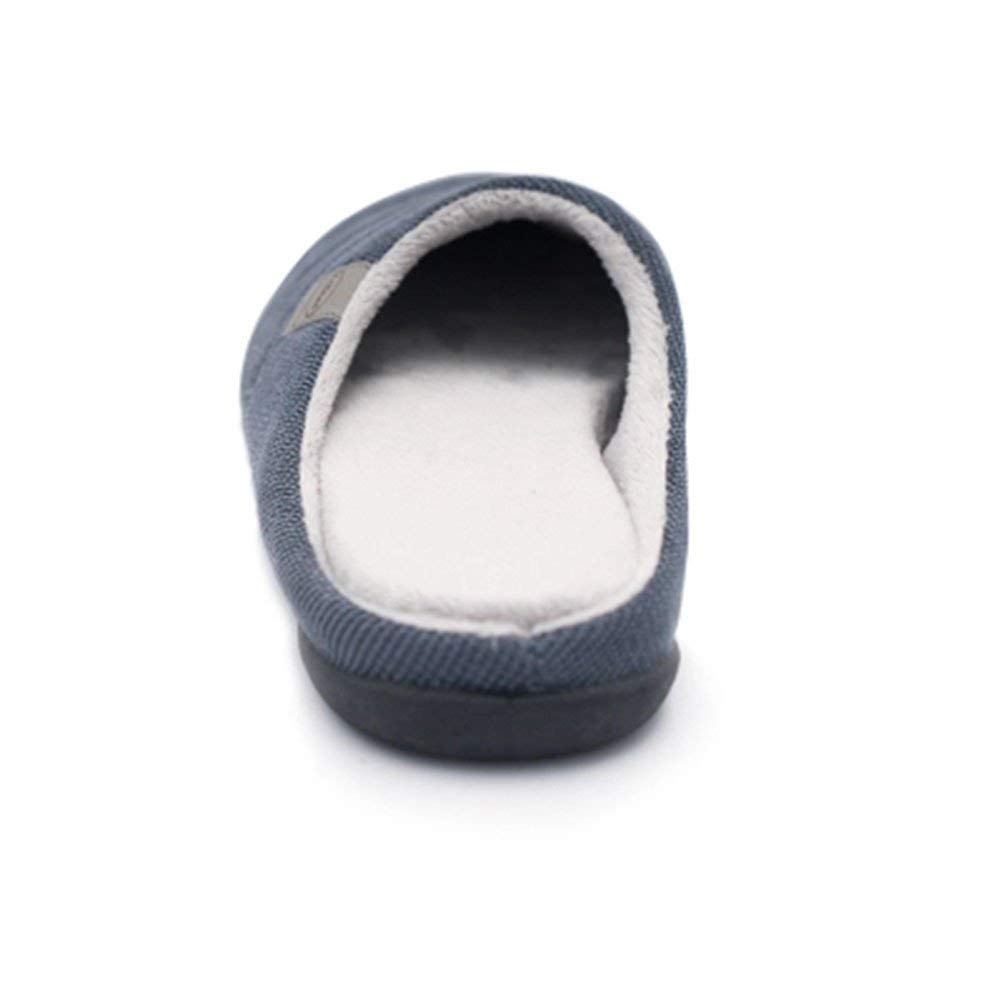 Happy Lily Men's Slip-On Slippers - Anti-Slip Memory Foam House Shoes with Arch Support - Comfortable Indoor/Outdoor Mule Sandals for Winter, Lounge & Home Use
