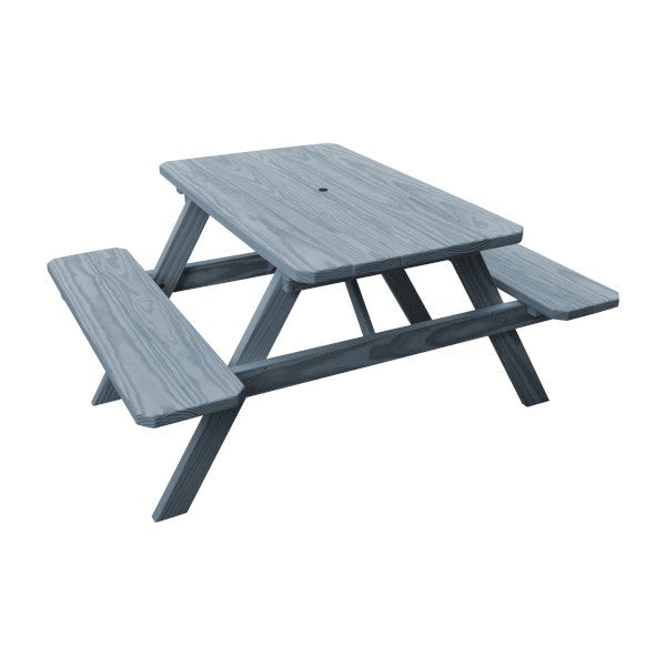 Durable Spruce Wood Picnic Table with Attached Benches - 4ft, 5ft, 6ft, 8ft Sizes for Outdoor Dining, Camping & Backyard Gatherings