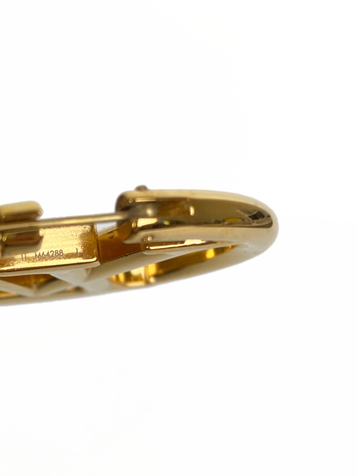 Louis Vuitton Louise Gold Hoop Earrings for Women - Luxury Designer Fashion Jewelry - Perfect for Parties, Weddings & Special Occasions