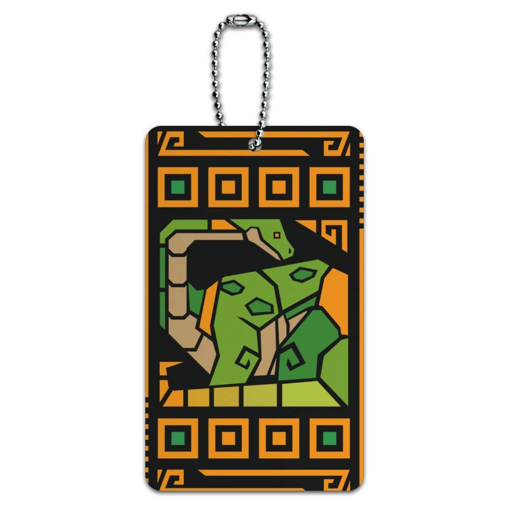 Geometric Apatosaurus Dinosaur Luggage ID Tag - Unique Dinosaur-Themed Travel Accessory for Kids & Adults - Perfect for Suitcases, Backpacks & Travel Bags