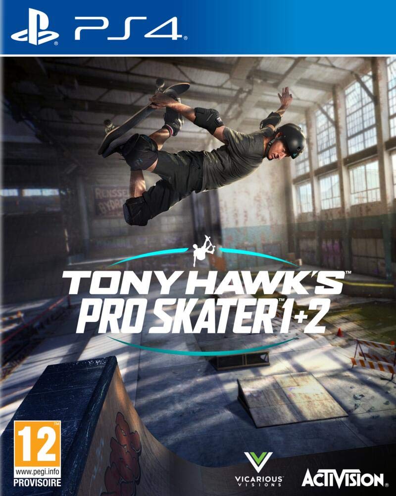 Tony Hawk's Pro Skater 1+2 Remastered - PlayStation 4 Game (PS4) | Classic Skateboarding Action | Perfect for Fans & Beginners | Play at Home or Arcade Style