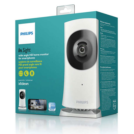Philips In.Sight Wireless HD Home Security Camera - 1080p Baby Monitor with Night Vision & 2-Way Audio for Indoor Home, Pet, and Elderly Care Monitoring