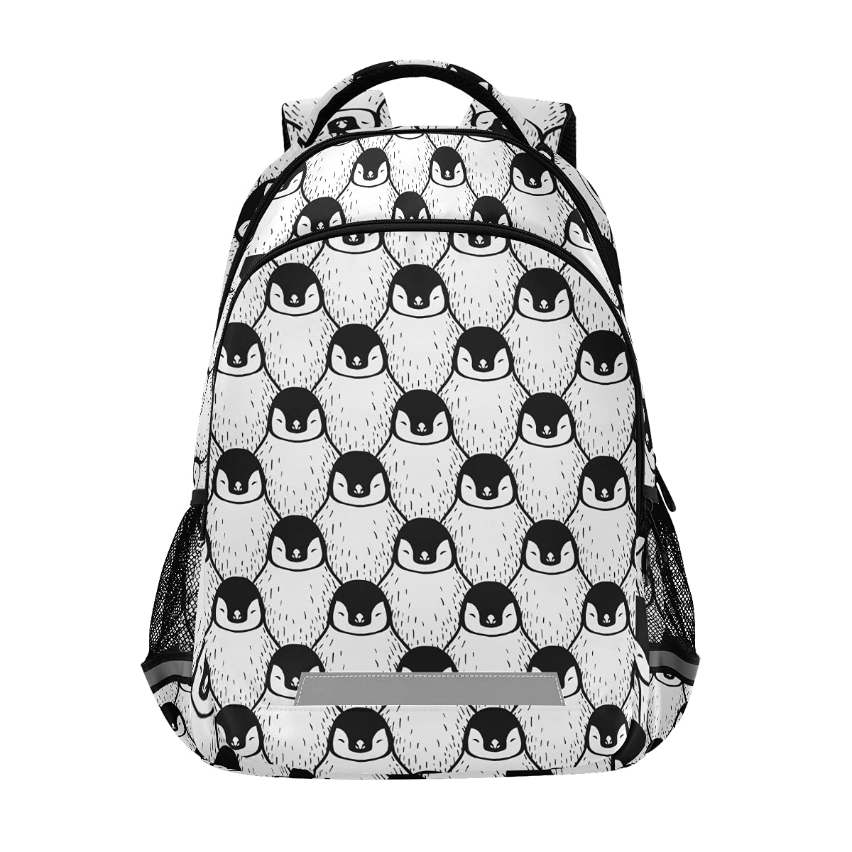 Cute Penguin Print Laptop Backpack for School & Travel - Lightweight Hiking Backpack with Chest Strap for Boys & Girls - Perfect for College, Work, Outdoor Adventures & Daily Commute