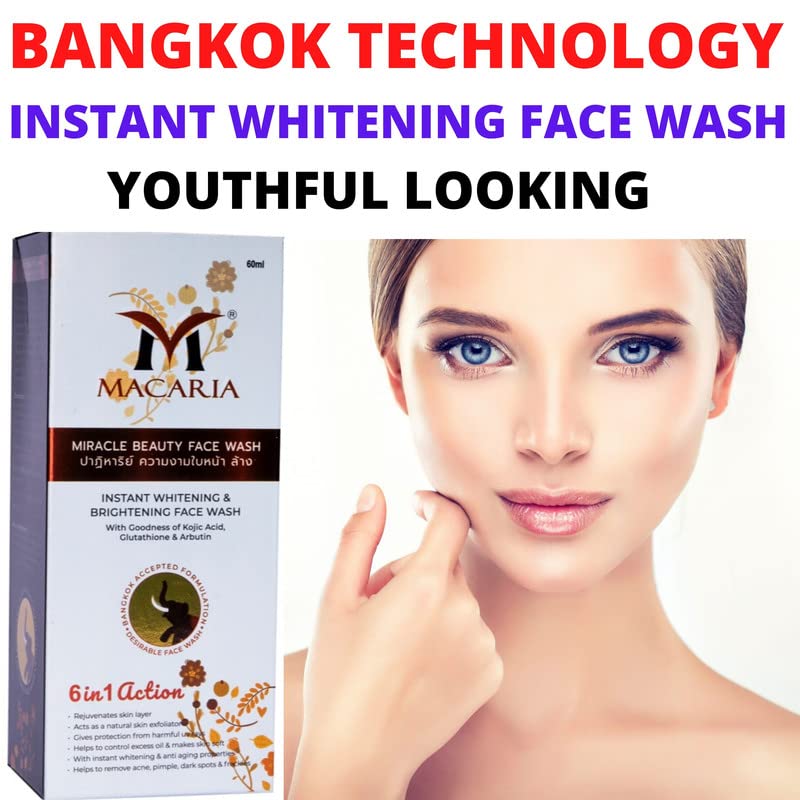Best Face Wash for Pigmentation & Tanning Removal - Brightening & Even Skin Tone - Gentle Cleanser for Daily Use at Home or Travel