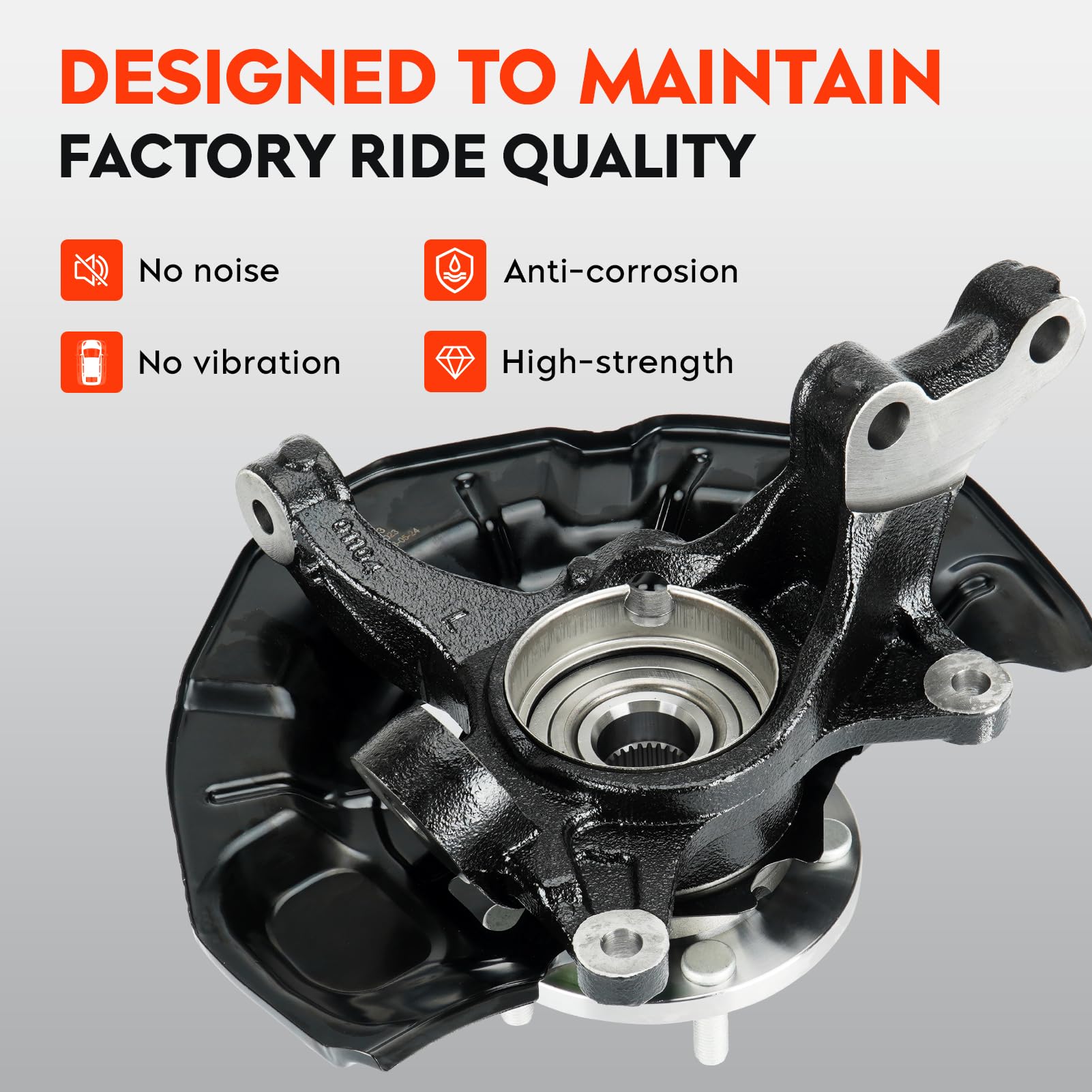 Lexus ES350 & Toyota Camry Front Steering Knuckle & Wheel Bearing Hub Assembly - Compatible with 2007-2012 ES350, 2007-2017 Camry 3.5L - LK043 686-261 (Left Driver Side) - Perfect for Smooth Steering & Wheel Alignment Repairs