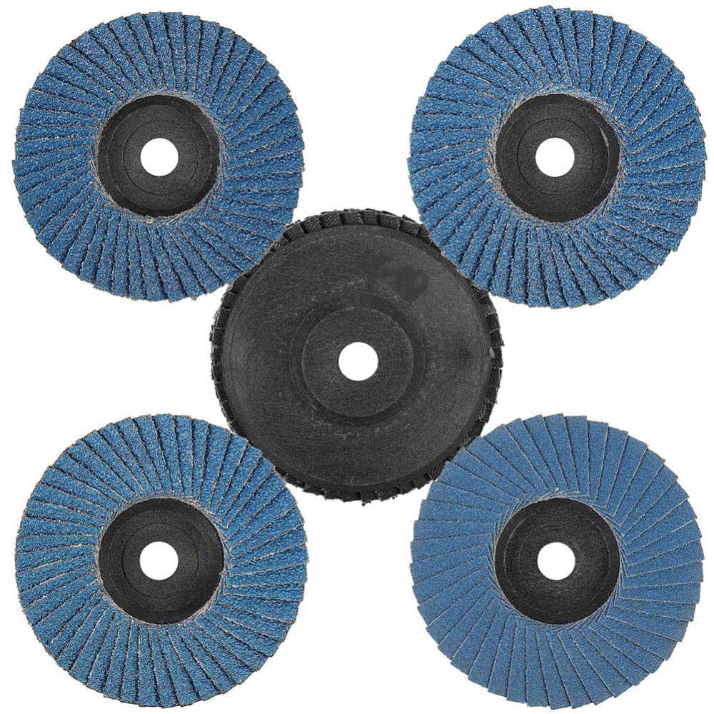 8-Piece 3-Inch Flat Flap Polishing Pad Kit - 75mm Sanding Discs & Grinding Wheels for Angle Grinders | Metal Polishing, Wood Sanding & Surface Restoration