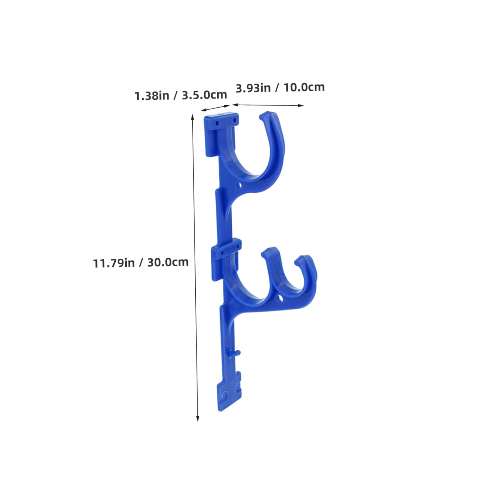 HEMOTON Pool Leaf Rake Hook & Hanger Set - Heavy Duty Pool Pole Holder, Skimmer Hook & Accessory Bracket for Swimming Pool Maintenance & Cleaning Supplies