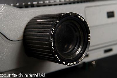 Kodak Ektagraphic III A Slide Projector with Tray & Ektanar Zoom Lens - Vintage 35mm Slide Viewer for Home Theater, Classroom Presentations & Photo Archiving