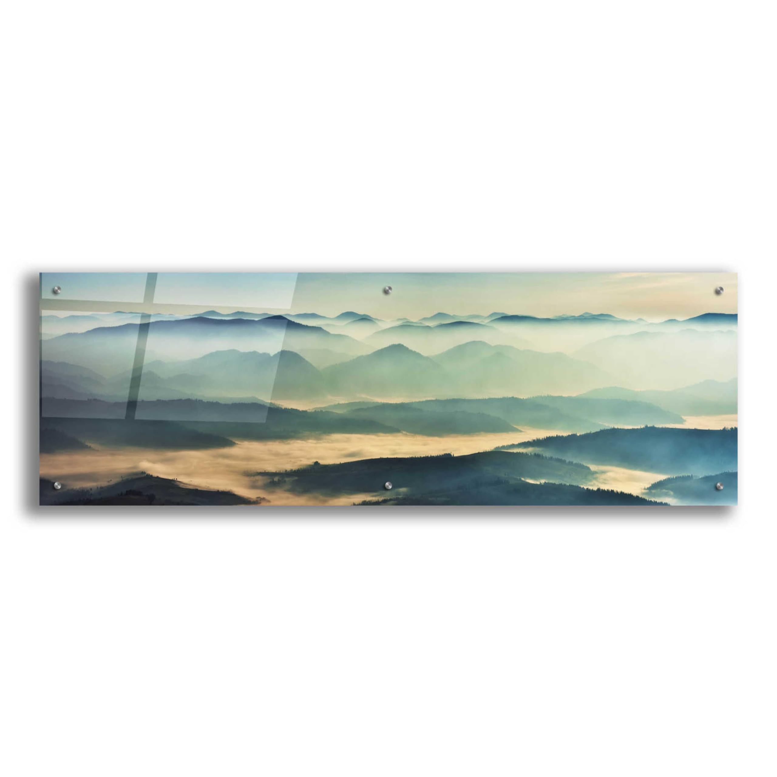 Epic Art 'The Unknown' by Epic Portfolio - Premium Acrylic Glass Wall Art Painting 48x16 Inches - Modern Home & Office Decor for Living Room, Bedroom, or Gallery Display