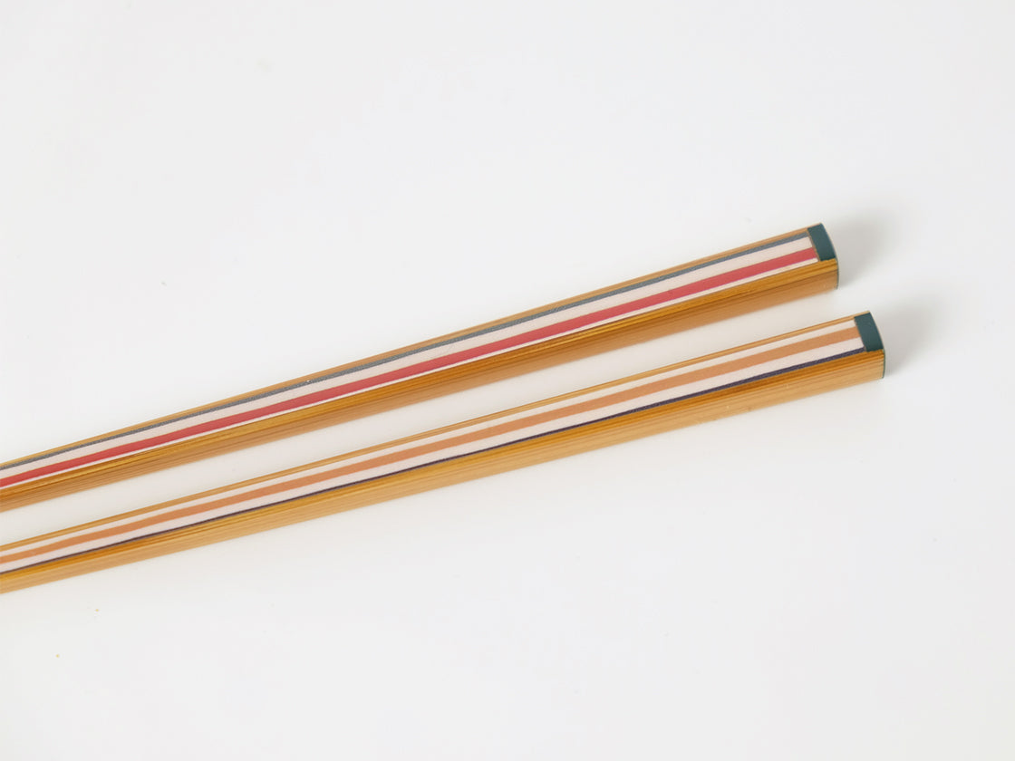 Premium Bamboo Chopsticks with Striped Design - Eco-Friendly, Durable & Stylish for Sushi, Asian Cuisine & Home Dining