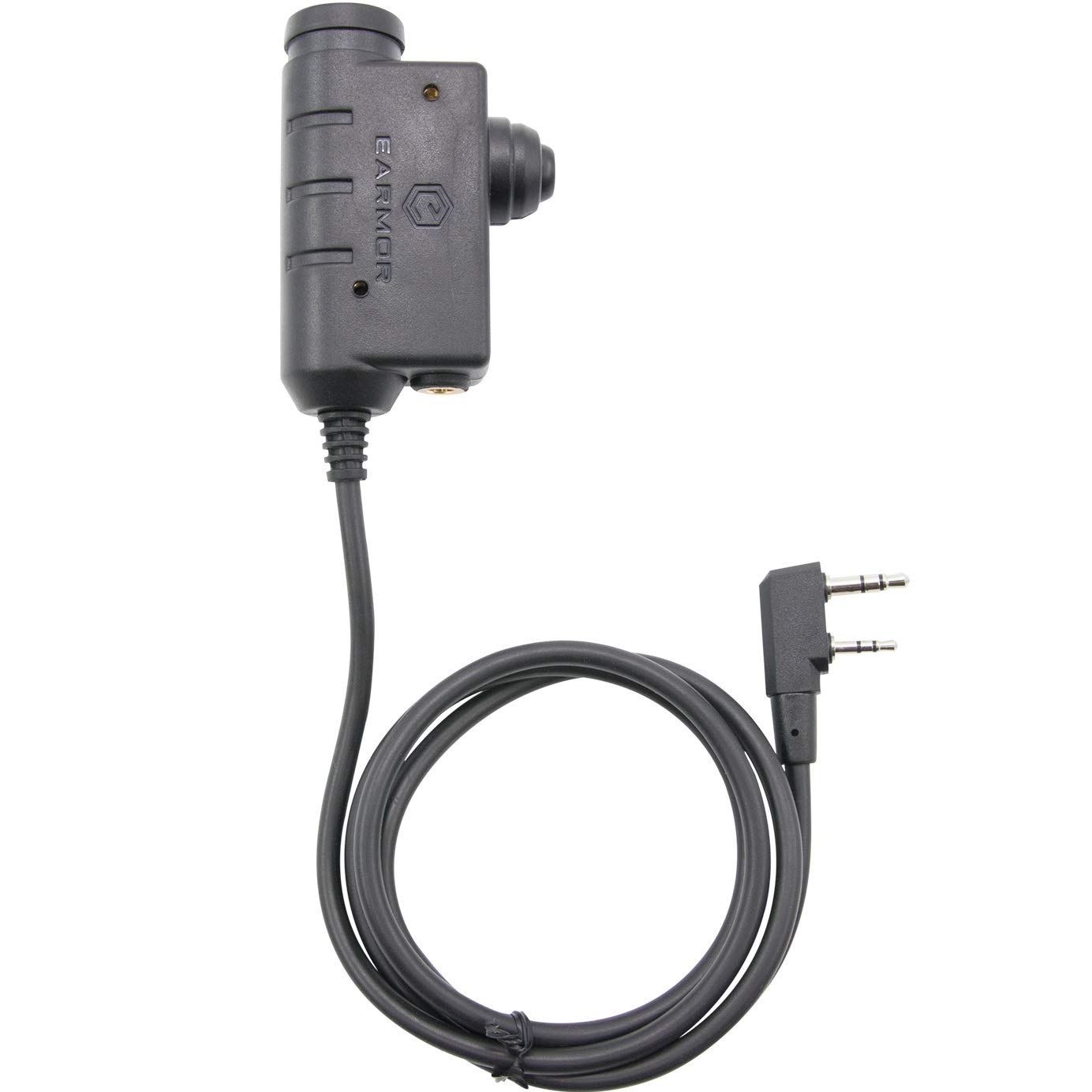Military Standard 7.0 PTT Tactical Radio Adapter - Compatible with Kenwood & Baofeng Radios (Black) - Perfect for Emergency Communication, Outdoor Adventures & Tactical Operations